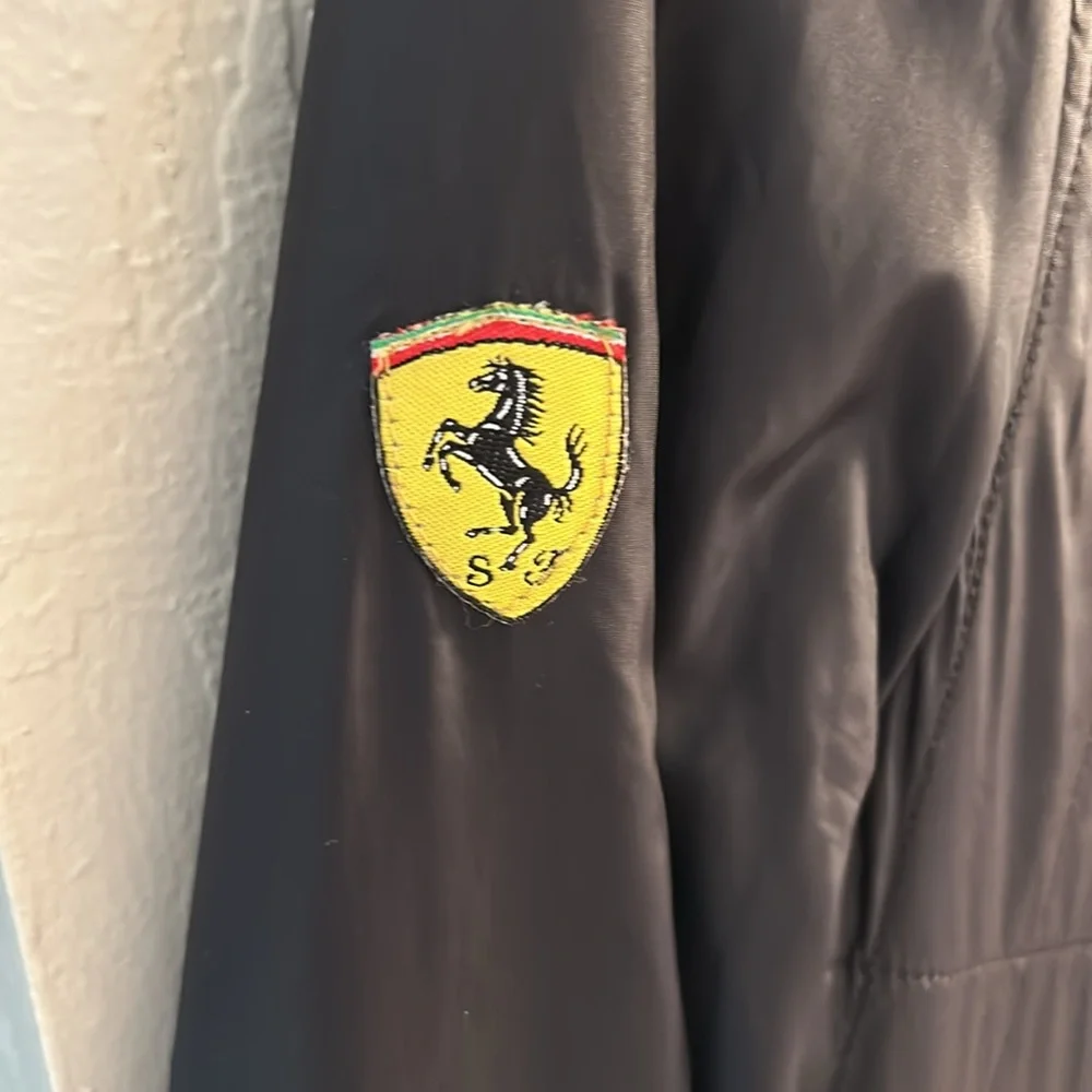 Authentic scuderia Ferrari black racer jacket puma women’s med - Picture 5 of 14